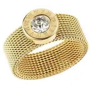 Gold Crystal Zircon Jewelry - Elegant and Dazzling Accessories