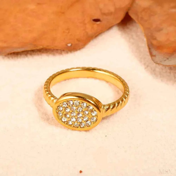 Gold Crystal Zircon Jewelry - Elegant and Dazzling Accessories