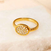 Gold Crystal Zircon Jewelry - Elegant and Dazzling Accessories
