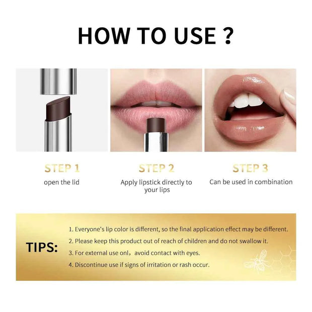 Black Honey Lip Plumper for Luscious, Hydrated Lips – Natural Lipstick