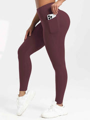 High Waist Solid Color Yoga Leggings - Luna Bay