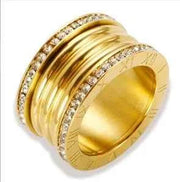 Gold Crystal Zircon Jewelry - Elegant and Dazzling Accessories