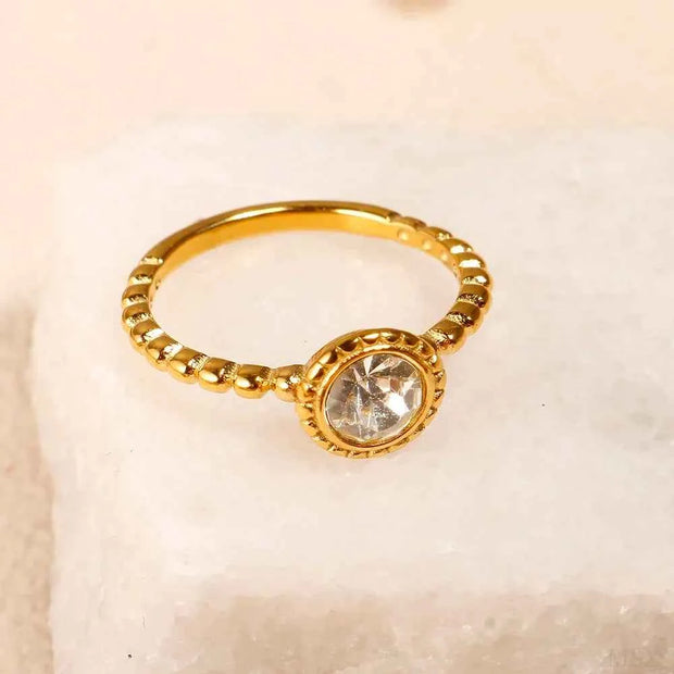 Gold Crystal Zircon Jewelry - Elegant and Dazzling Accessories