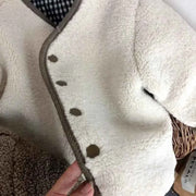Children's Plush Jacket - Warm Plaid Plush Jacket for Kids