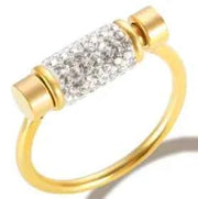 Gold Crystal Zircon Jewelry - Elegant and Dazzling Accessories