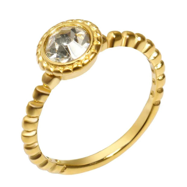 Gold Crystal Zircon Jewelry - Elegant and Dazzling Accessories