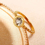 Gold Crystal Zircon Jewelry - Elegant and Dazzling Accessories